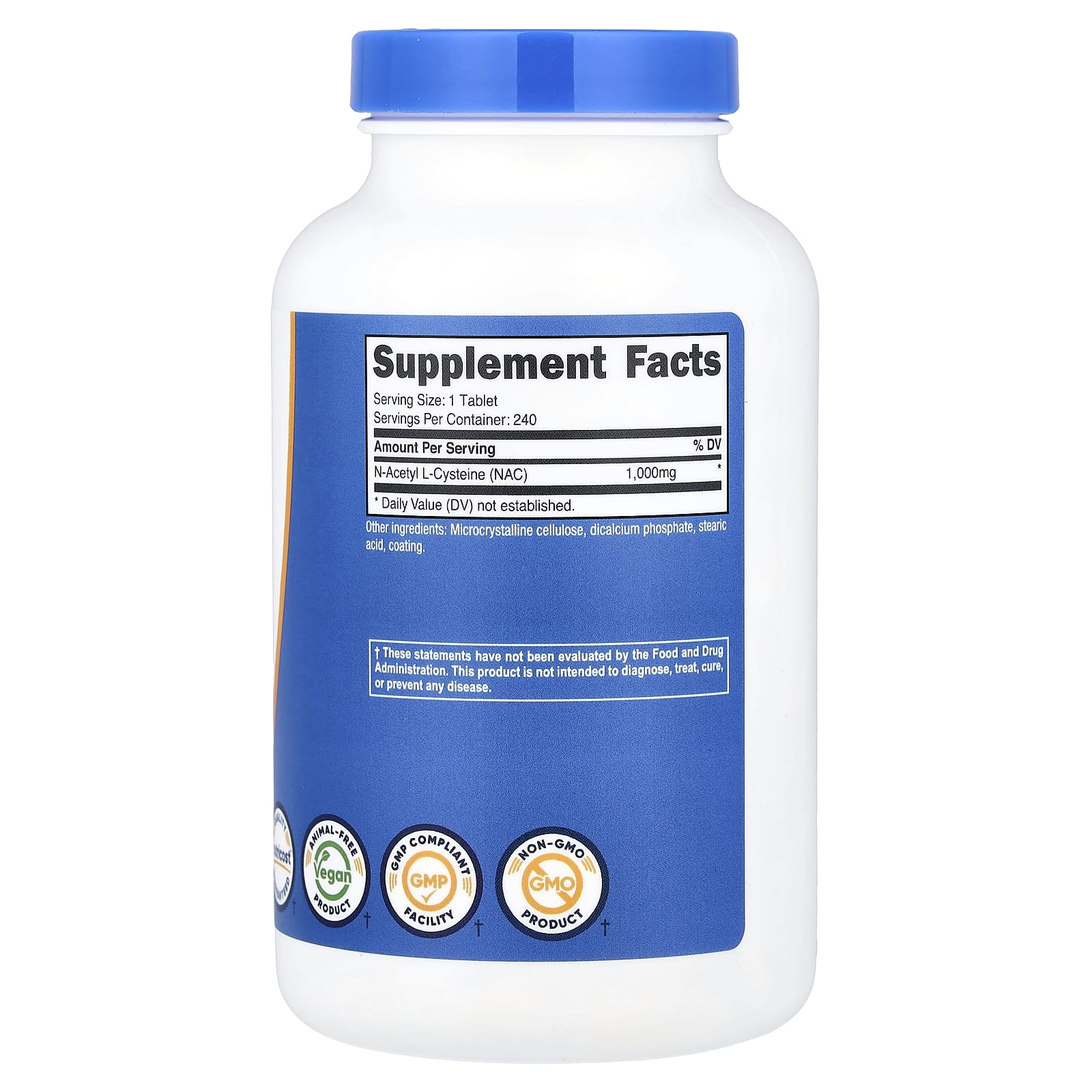 Nutricost, NAC, 1,000 mg, 240 Tablets