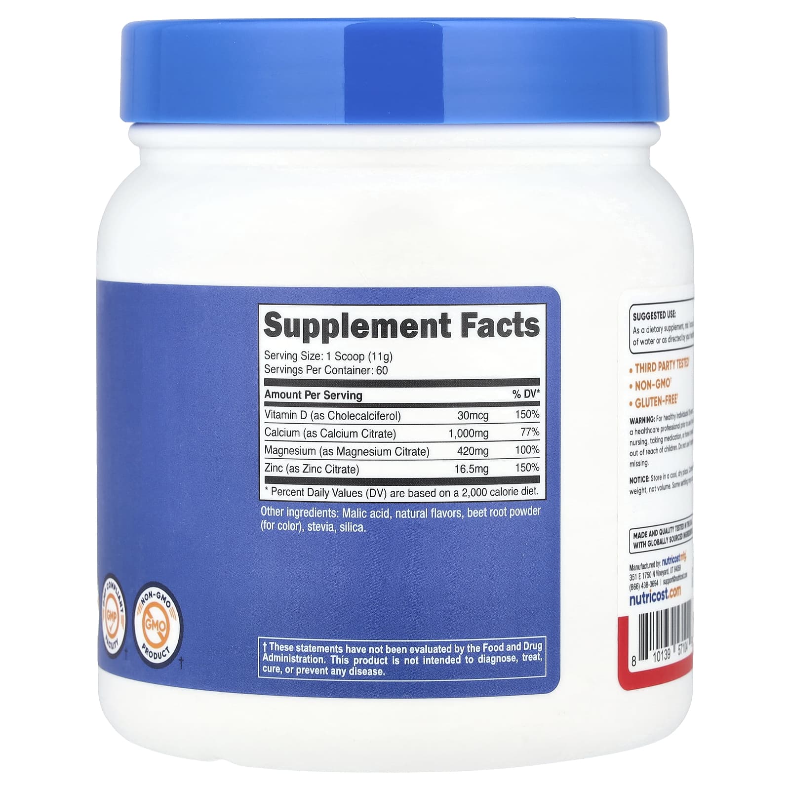 Nutricost, Calcium Magnesium & Zinc with Vitamin D3, 24.4 oz (684 g)