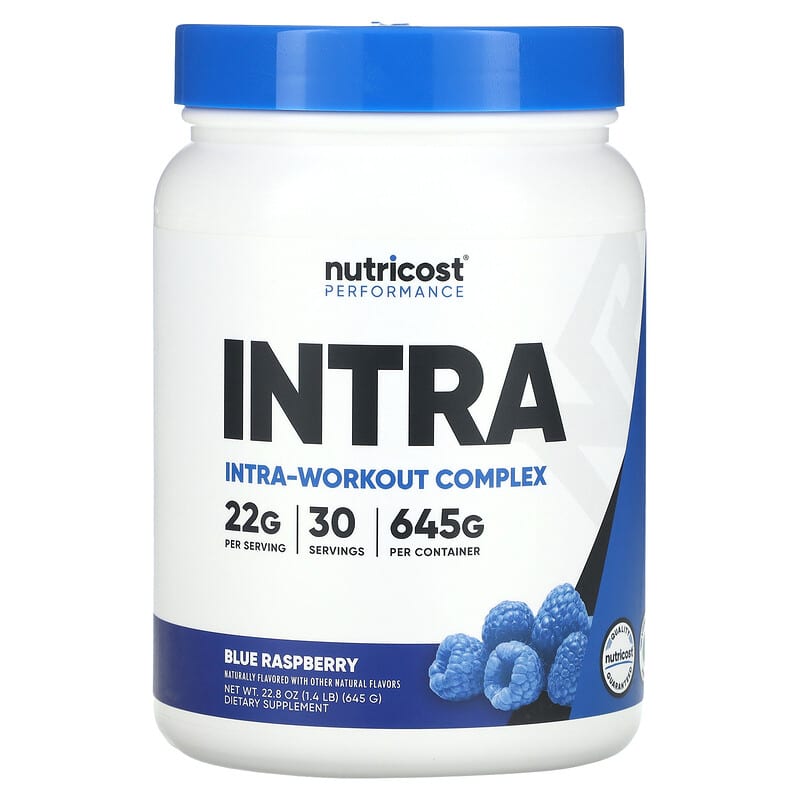 Nutricost, Performance, Intra-Workout Complex, Blue Raspberry, 1.4 lb (645 g)