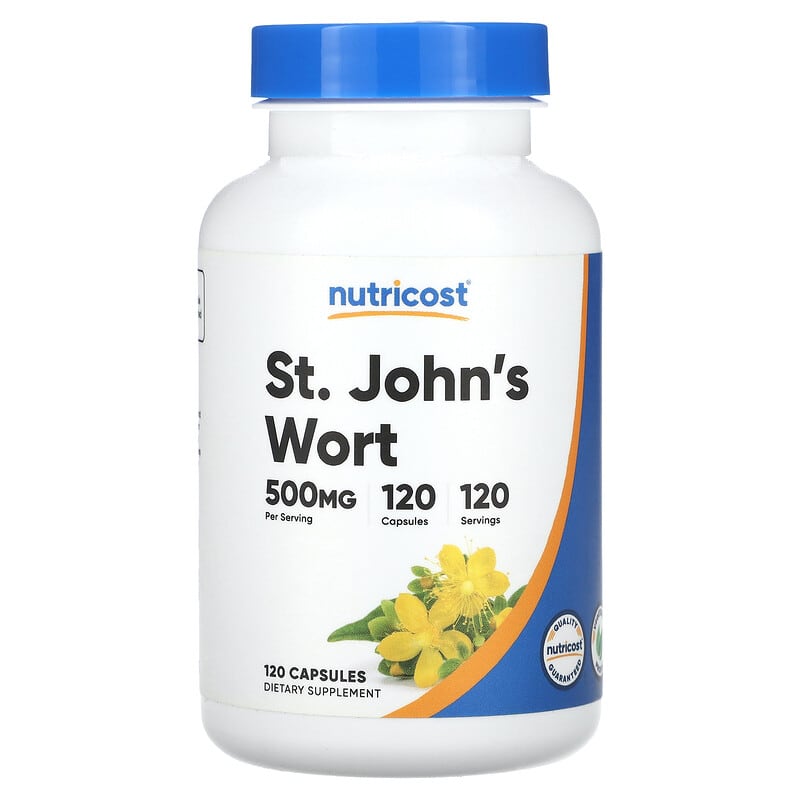 ست. جوهن'س ورت نوتریکاست (St. John's Wort) 500 میلیگرم، 120 کپسول