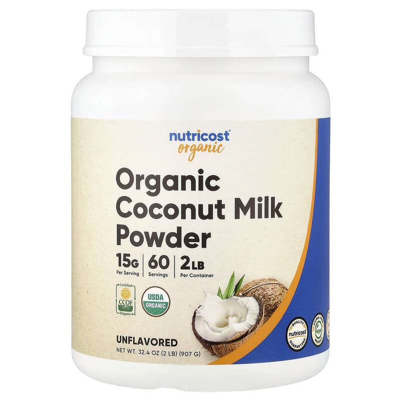 Nutricost, Organic Coconut Milk Powder, Unflavored, 2 lb (907 g)
