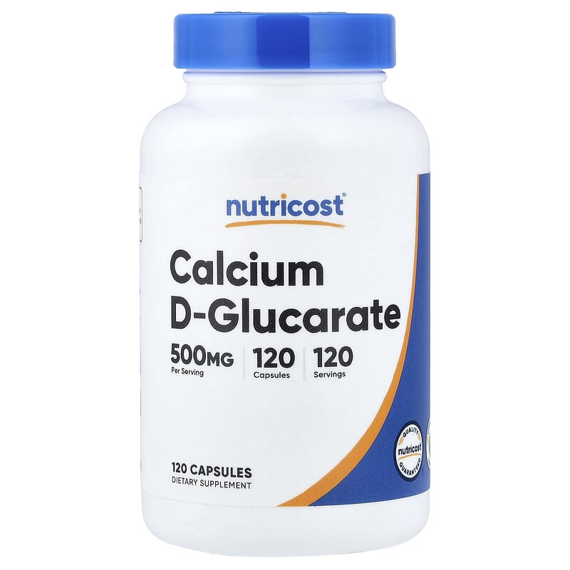 Nutricost, Calcium D-Glucarate, 500 mg, 120 Capsules