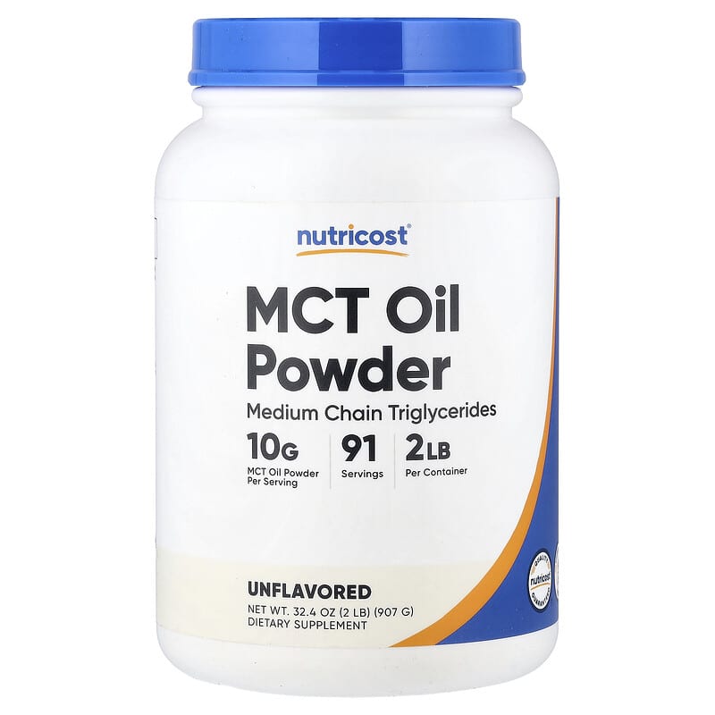 پودر روغن MCT نوتریکاست (MCT Oil Powder) بدون طعم، 907 گرم