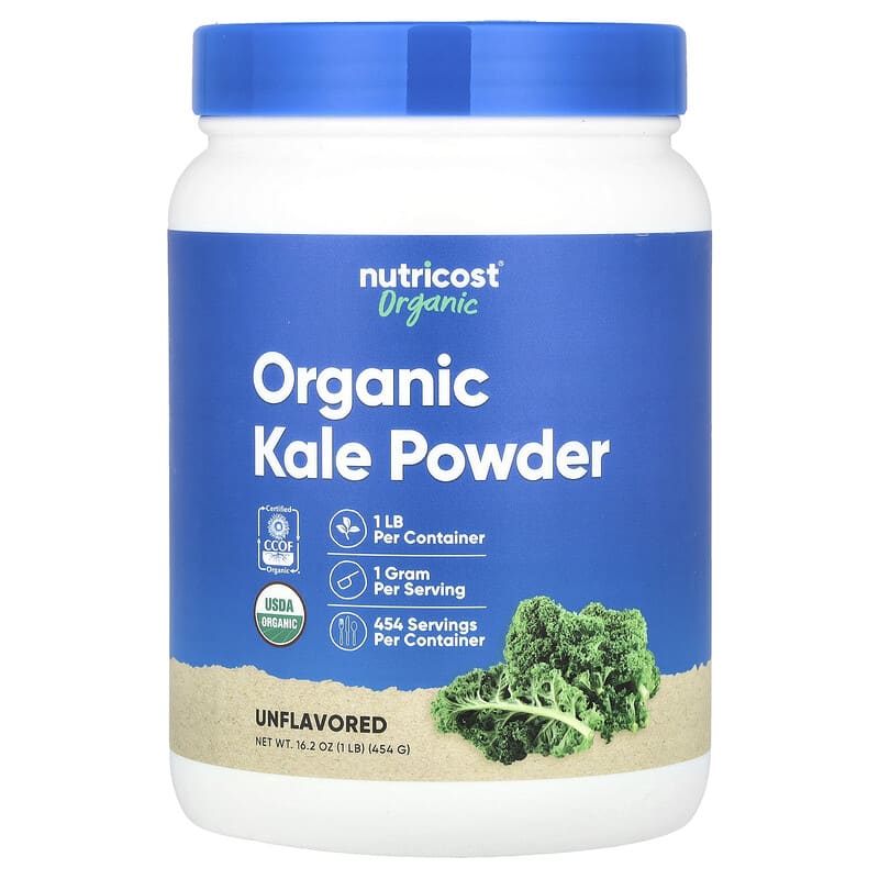 Nutricost, Organic Kale Powder, Unflavored, 16.2 oz (454 g)