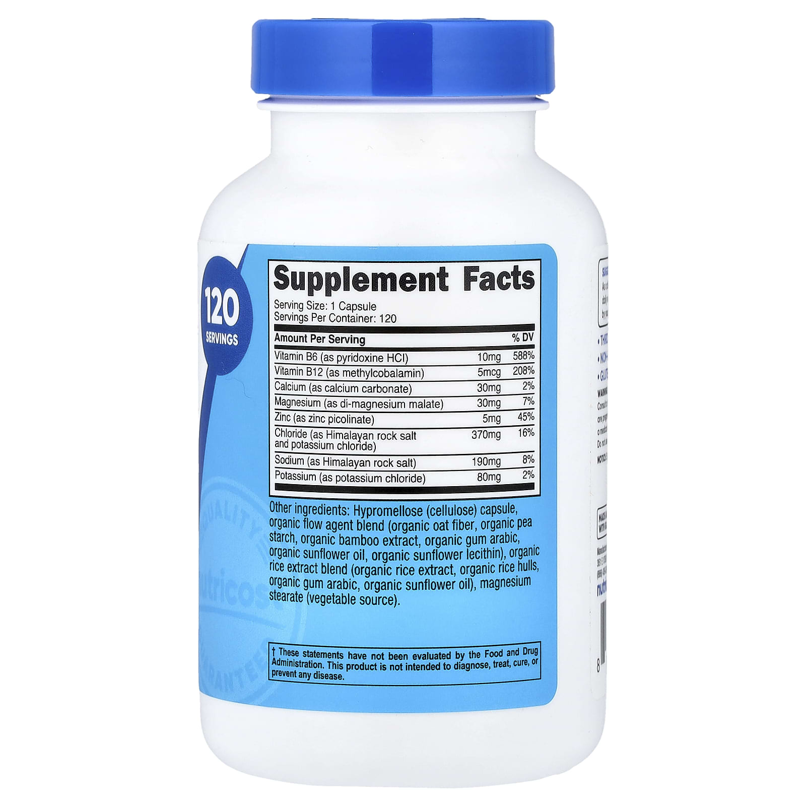 Nutricost, Electrolyte Complex, 120 Capsules