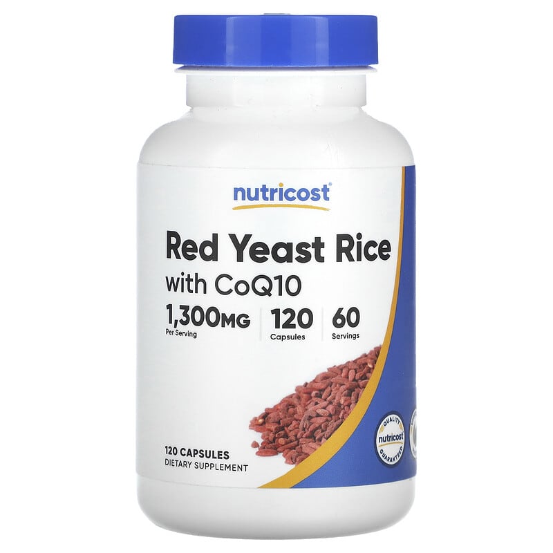 Nutricost, Red Yeast Rice With CoQ10, 120 Capsules