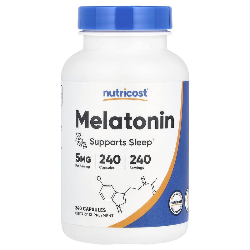 ملاتونین نوتریکاست (Melatonin) 5 میلیگرم، 240 کپسول