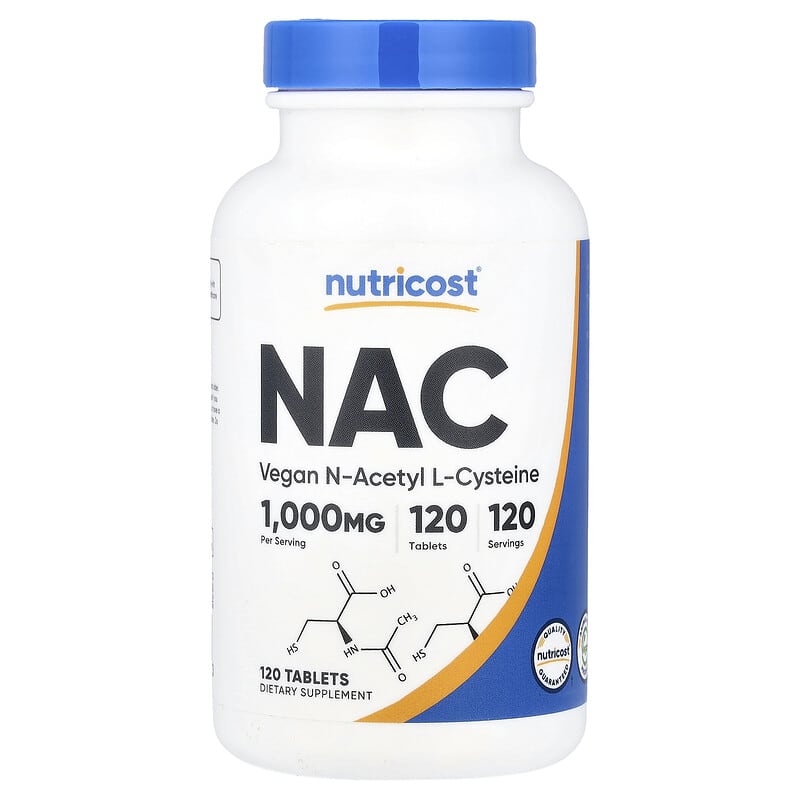 Nutricost, NAC, 1,000 mg, 120 Tablets
