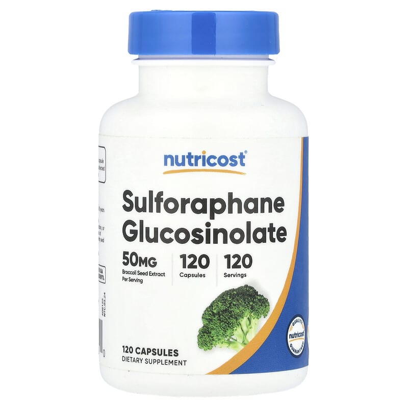 Nutricost, Sulforaphane Glucosinolate , 50 mg, 120 Capsules