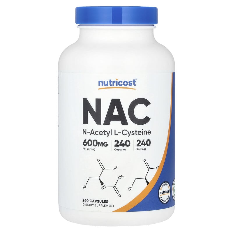 اناستیل سیستئین نوتریکاست (NAC) 600 میلیگرم، 240 کپسول