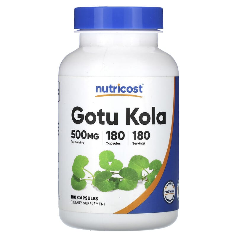 گوتو کولا نوتریکاست (Gotu Kola) 500 میلیگرم، 180 کپسول
