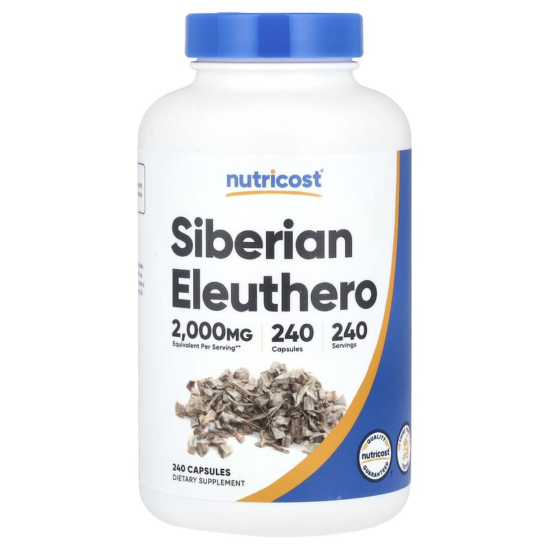 Nutricost, Siberian Eleuthero, 2,000 mg, 240 Capsules