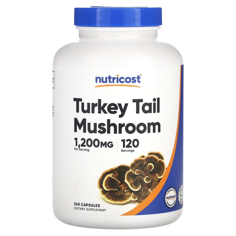 Nutricost, Turkey Tail Mushroom, 240 Capsules (600 mg per Capsule)