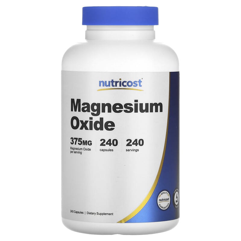 منیزیم اکسید نوتریکاست (Magnesium Oxide) 375 میلیگرم، 240 کپسول
