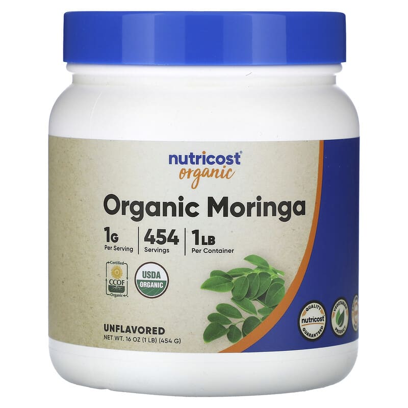 ارگانیک مورینگا نوتریکاست (Organic Moringa) بدون طعم، 454 گرم