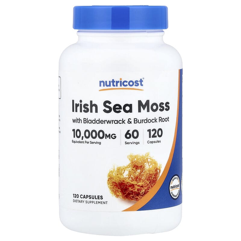 Nutricost, Irish Sea Moss, 120 Capsules