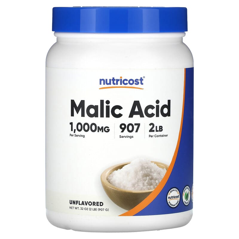 اسید مالیک نوتریکاست (Malic Acid) بدون طعم، 907 گرم
