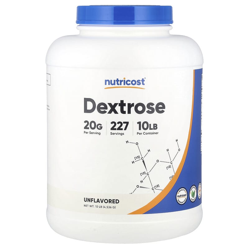 Nutricost, Dextrose, Unflavored, 10 lb (4,536 g)