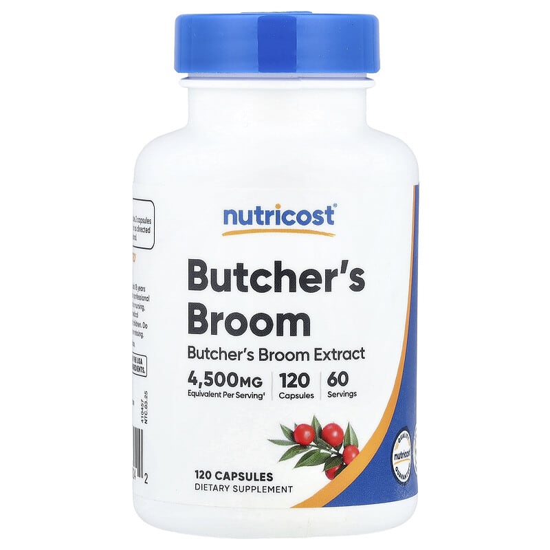 Nutricost, Butcher's Broom, 120 Capsules (150 mg per Capsule)