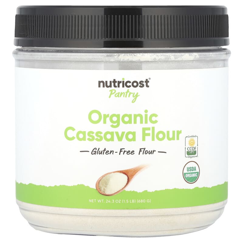 Nutricost, Pantry, Organic Cassava Flour, 24.3 oz (680 g)