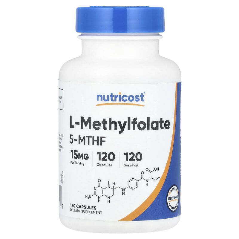 ال-متیلفولات نوتریکاست (L-Methylfolate) 15 میلیگرم، 120 کپسول