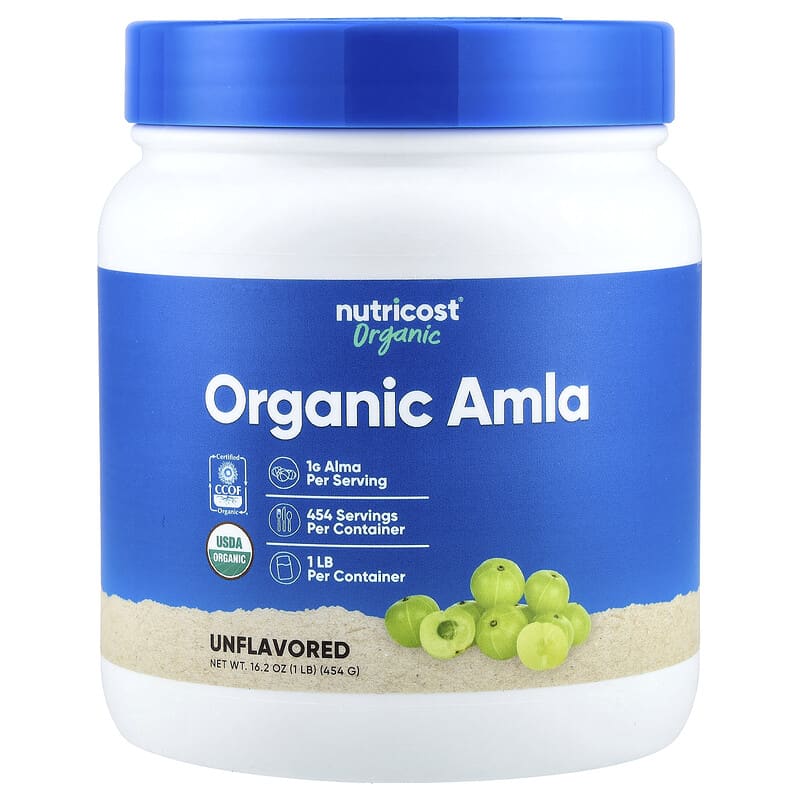Nutricost, Organic Amla, Unflavored, 16.2 oz (454 g)