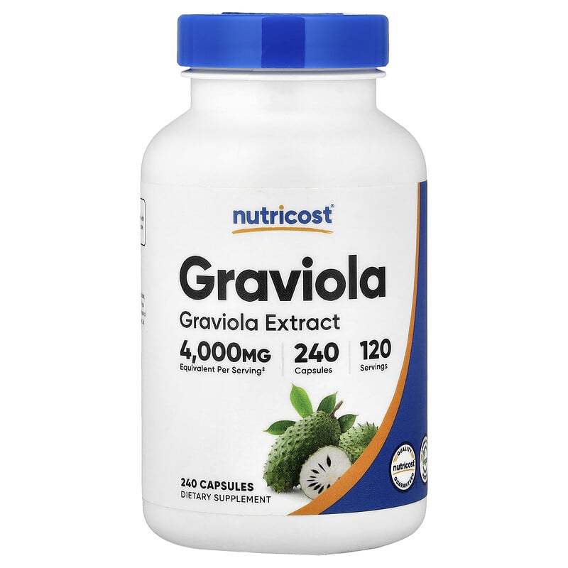 گراویولا نوتریکاست (Graviola) 240 کپسول، 100 میلیگرم در هر کپسول